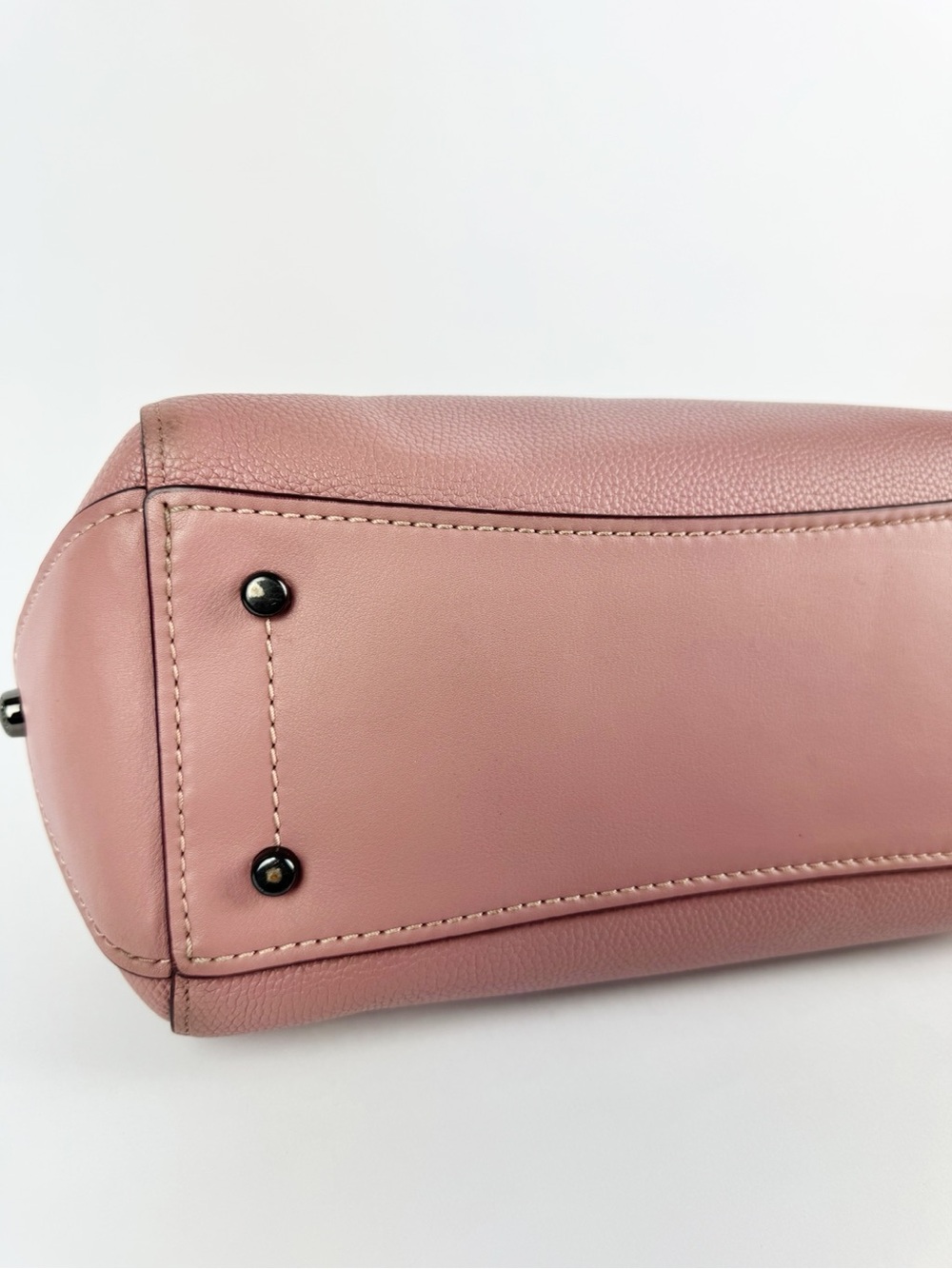 Coach Grace Satchel Mauve Pink Leather Top-Handle Satchel Crossbody - Picture 4 of 10